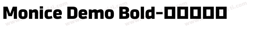 Monice Demo Bold字体转换